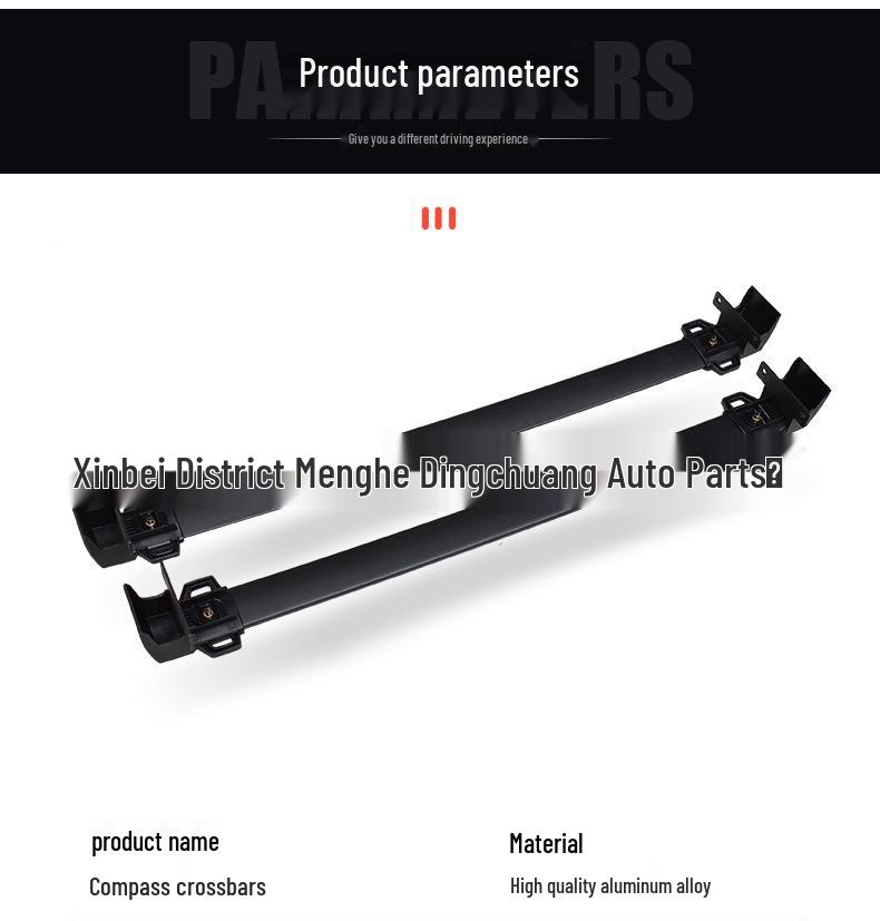 Aluminum Roof Rack Crossbars for Jeep Liberty/Patriot Luggage Modification