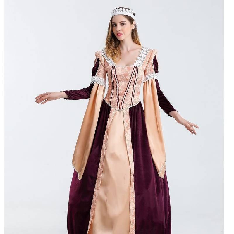 Cosplay Costumes Halloween Retro Vampire Queens Dress For Theme Party Dress Up