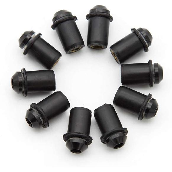 

10PCS 5MM Motorcycle Windshield Bolts Screws Kit,Windscreen Fastener Nuts Screw Fairing Bolt Clips Nut For Sport/Street/Dirt Bike Black чёрный