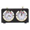 Mechanical Chess Clock Vintage Analog Chess Clock with Large Dials Wind Up Mechanism for Weiqi Competitions Black
