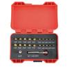 Set of 20 Metal Screw Extractors with Magnetic Extension Bit Holder and Socket Adapter for Hard To Remove Screws