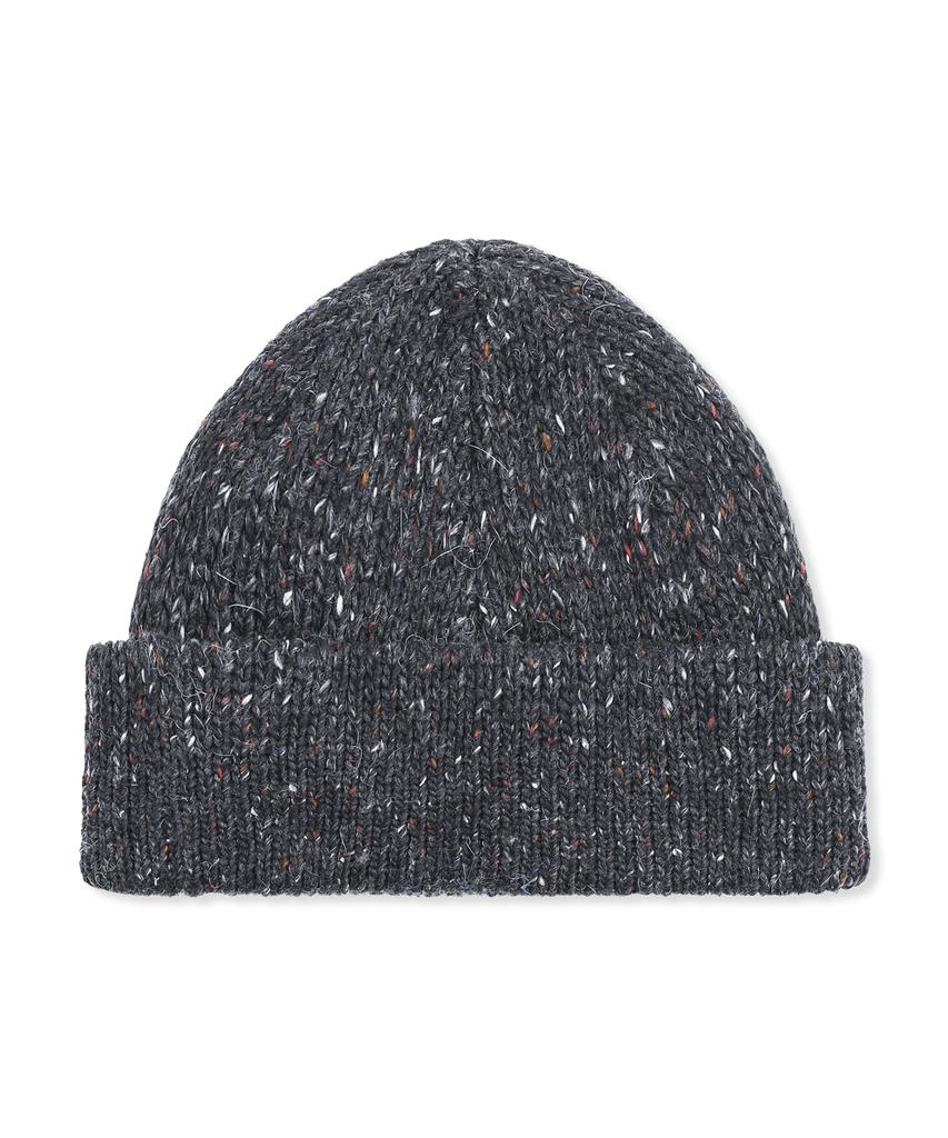 GLACK Gc070 Sunflare Heathered Knit Beanie (Black)