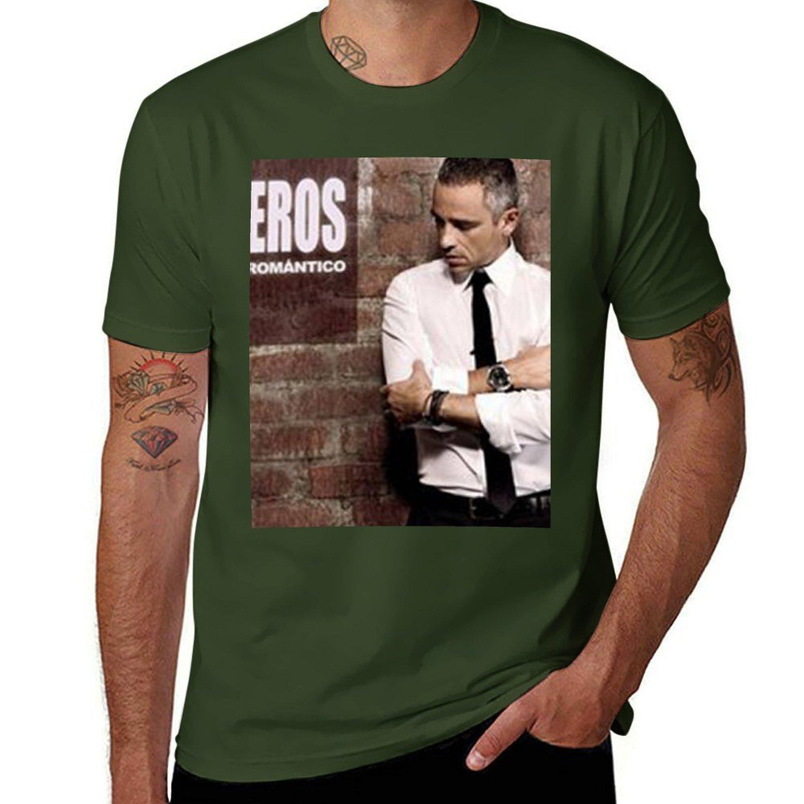 

Eros Ramazzotti - Poster T-Shirt kawaii clothes quick drying sweat Aesthetic clothing mens t shirt graphic S