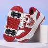 Kinder Vierrad Skate Rollschuhschuhe Abnehmbare Flache Sportschuhe Rollschuhlaufen Abnehmbar Schüler Schlittschuhschuhe Kinderschuhe mit Rollen