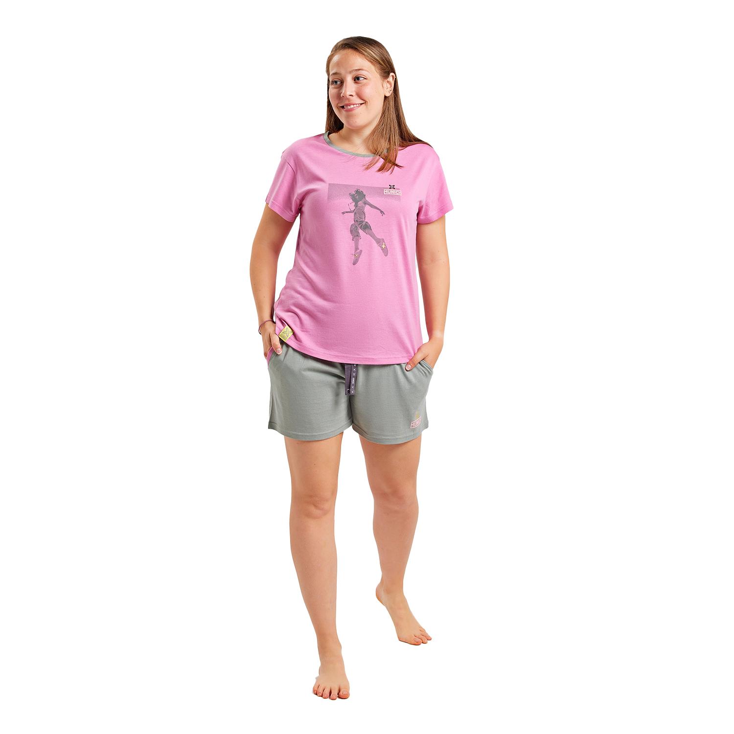 

Женская пижама с короткими рукавами и круглым вырезом DH0300