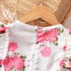 Floral Ruffle Sleeveless Baby Girl Romper Jumpsuit