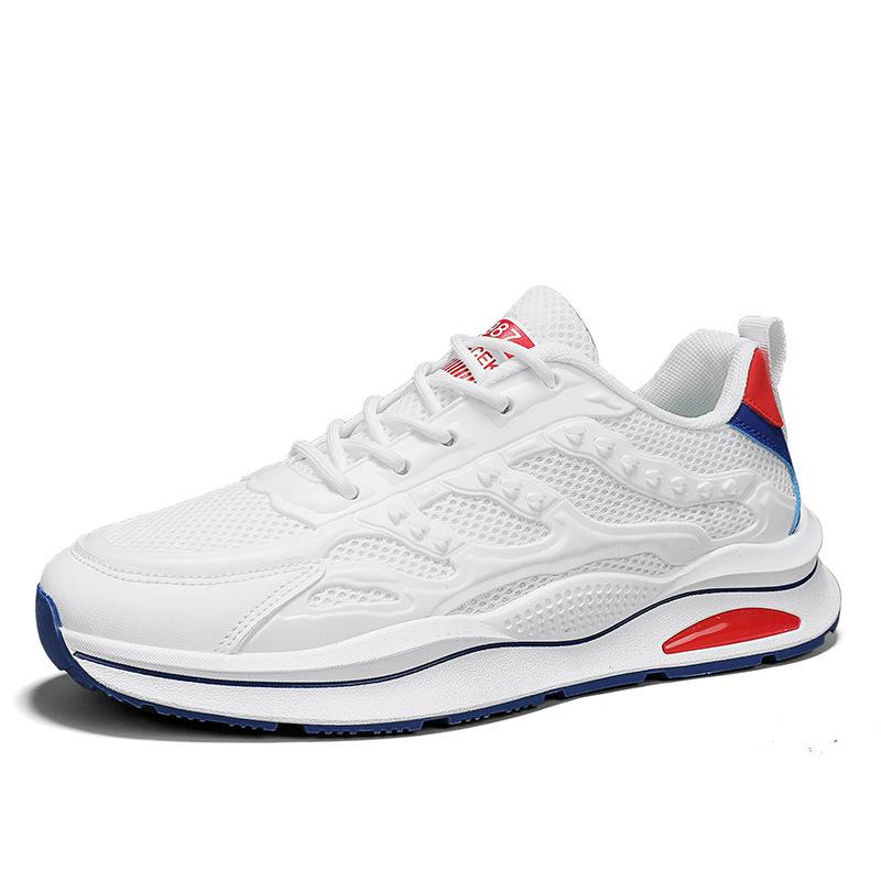 

Летние мужские низкие кроссовки из сетки, модная ниша Харадзюку, обувь на платформе, персонализированная студенческая дышащая повседневная обувь 39