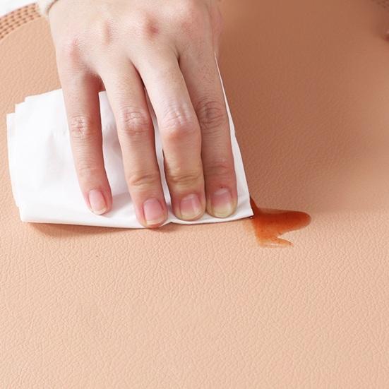 Wiederverwendbare PVC-Tischsets Hitzebeständige Matten Verschleißfest Fleckenabweisend Rutschfeste Tischsets für Esstisch