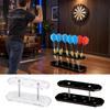 Athletic Room Accessories Acrylic Dart Display Stand, 8 Caapcity Oblique Design Organizer, Space Modern Saving Desktop Storage Rack for Game