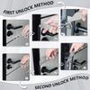 Multi-Use Door Entry Tool 2 Pack – Stainless & Spring Steel Rescue EDC Tool With Hook Design And 4.5 Inch Ruler, Compact Hand Tool