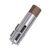 Pipe Thread Extractor 12mm High Strength 45# Steel Dual Diameter Spiral Design with Hex Wrench for Faucet Valve Repair Home Maintenance