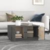 814421 vidaXL Table basse Gris 80x50x40 cm Bois massif de pin