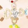 Wooden Parrot Swing Hanging Bird Perch Bird Chew Toy Birdcage Pet Accessory for Cockatiels Lovebirds Budgerigars