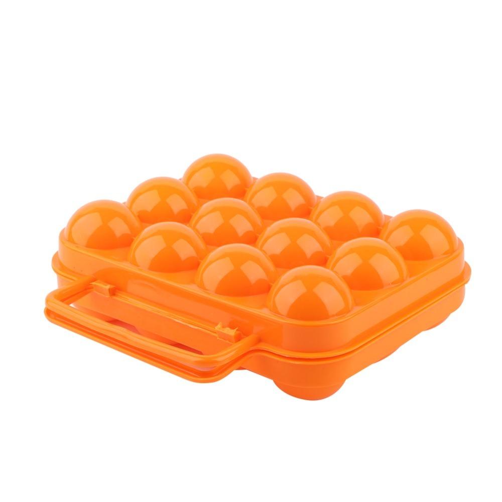 2PCS Compact Egg Tray With Handle Eggs Holder Household Storage Eggs Organizer  Kitchen Use