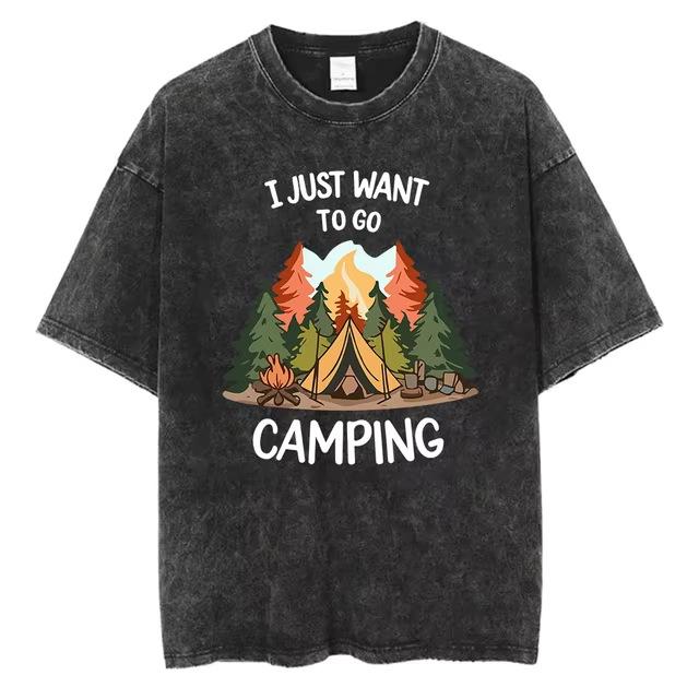 T-Shirt Short Sleeve Pickled Cotton Printed T-Shirt Women S Clothing To Round Neck Retro Sun Fashion Women S Pure Cotton S
