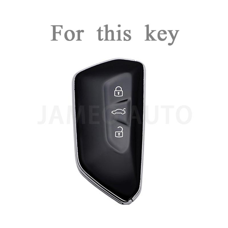 3 Buttons TPU Car Key Case Cover for VW Volkswagen Golf 8 MK8 2020 for Skoda Octavia for Seat Remote Key Protection Accessories