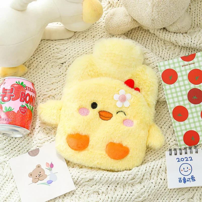 2025 Lovely Cartoon Hand Po Warm Water Bottle 400ml Hot Water Bottles Portable Hand Warmer Girls Pocket Hand Feet Hot Water Bag