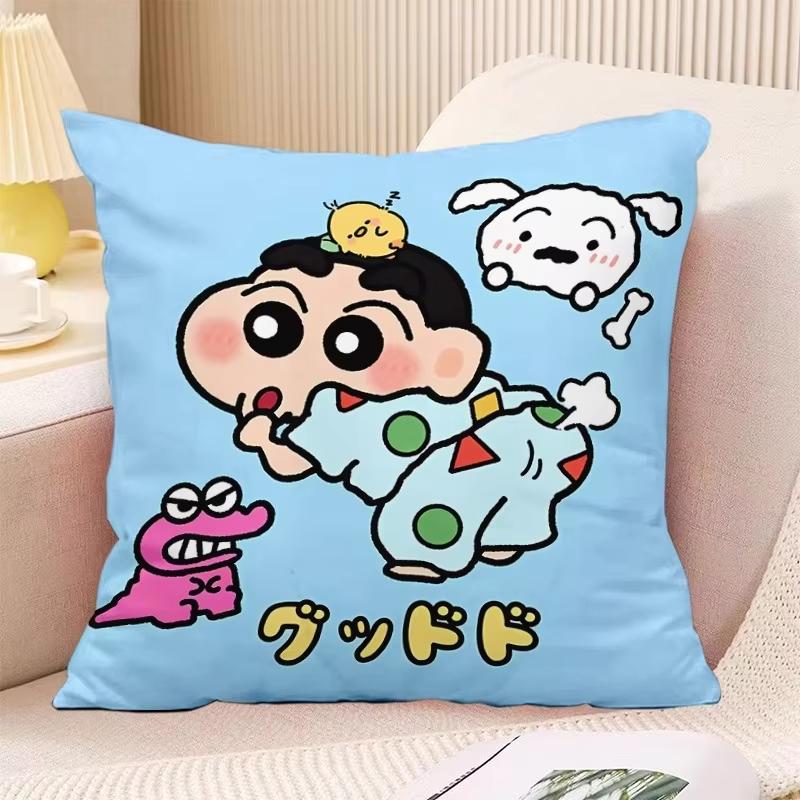 

Мультяшные наволочки Crayon Shin-chan, декоративные для дивана, для дома, с двусторонним принтом, квадратные, на подушку для гостиной 18x18Inch
