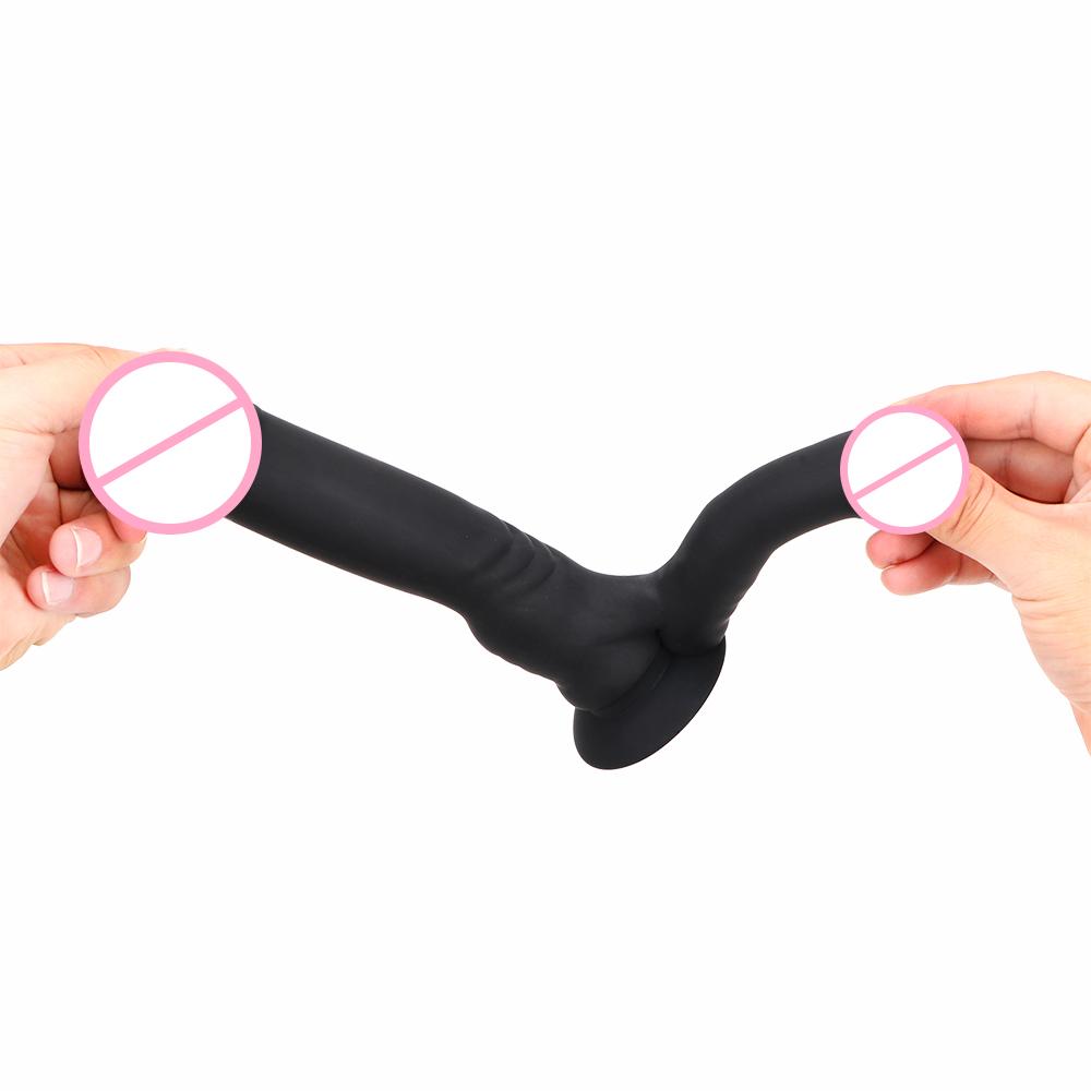 Lesbian Dildo Butt Plug Vagina Clitoris Massager Sex Toys for Women Female Double Dildo Vibrators