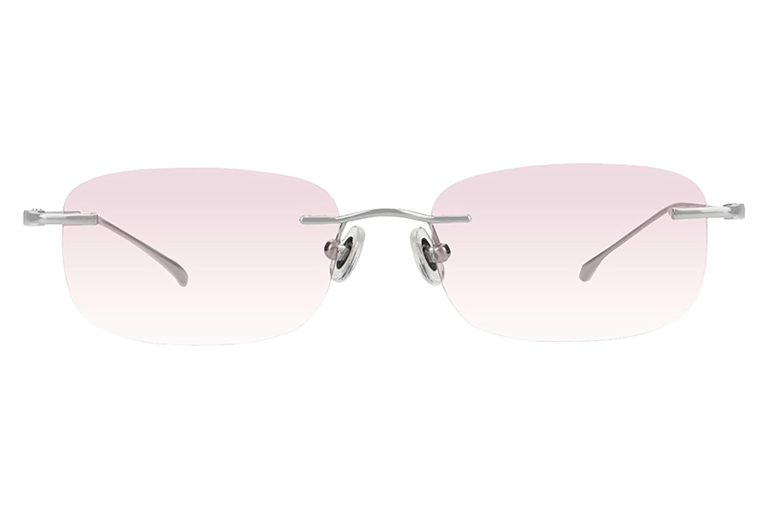 [Zoff] SUNCUTGlassesUV100% CUT Square Rimless Horizontal Sunglasses (Silver - ZG263G0415E1)  TITANIUM  Rimless, Lightweight Titanium