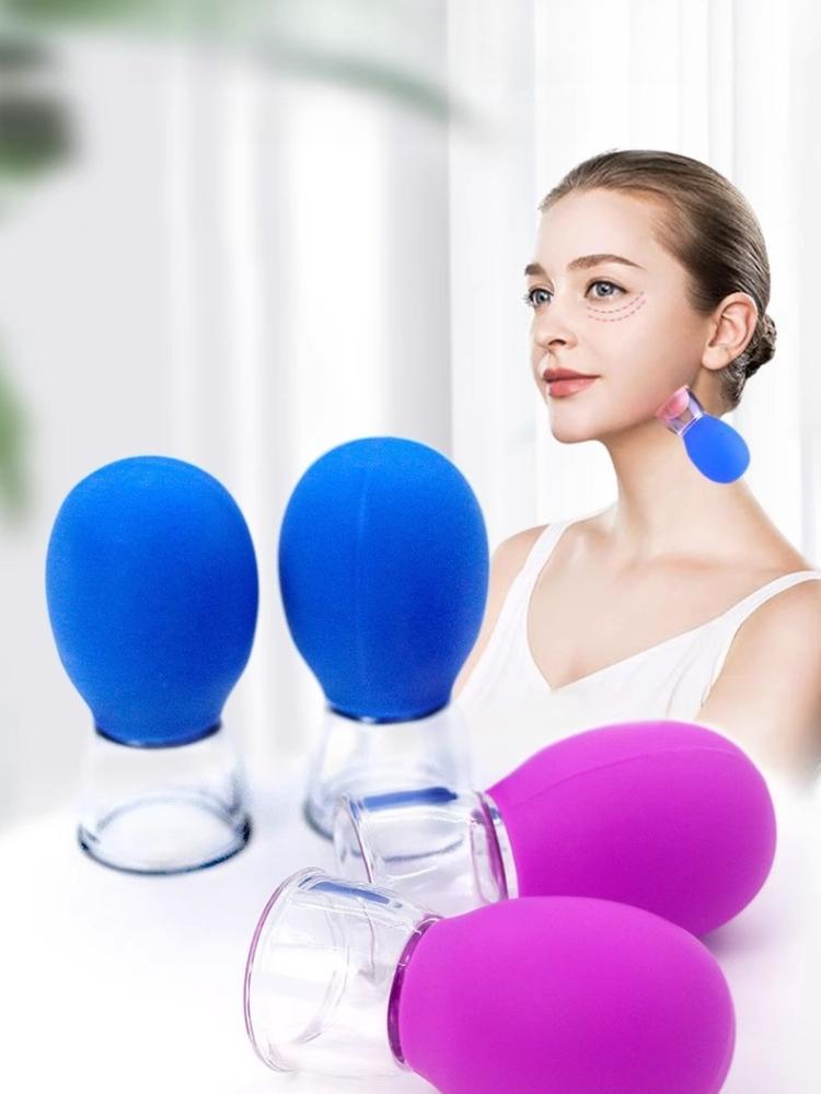 2Pcs Facial Cupping Device - Lifts, Shapes, and Reduces Fine Tattoos - Portable Home Use, Dual-Use Facial Cupping Beauty Container