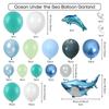 Foil Under The Sea Balloon Arch Latex Balloon Garland Dolphin  Boys