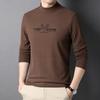 Autunno e Inverno Nuova Maglia a Maniche Lunghe da Uomo Dolcevita Sottile e Largo T-shirt Casual Maglione da Uomo