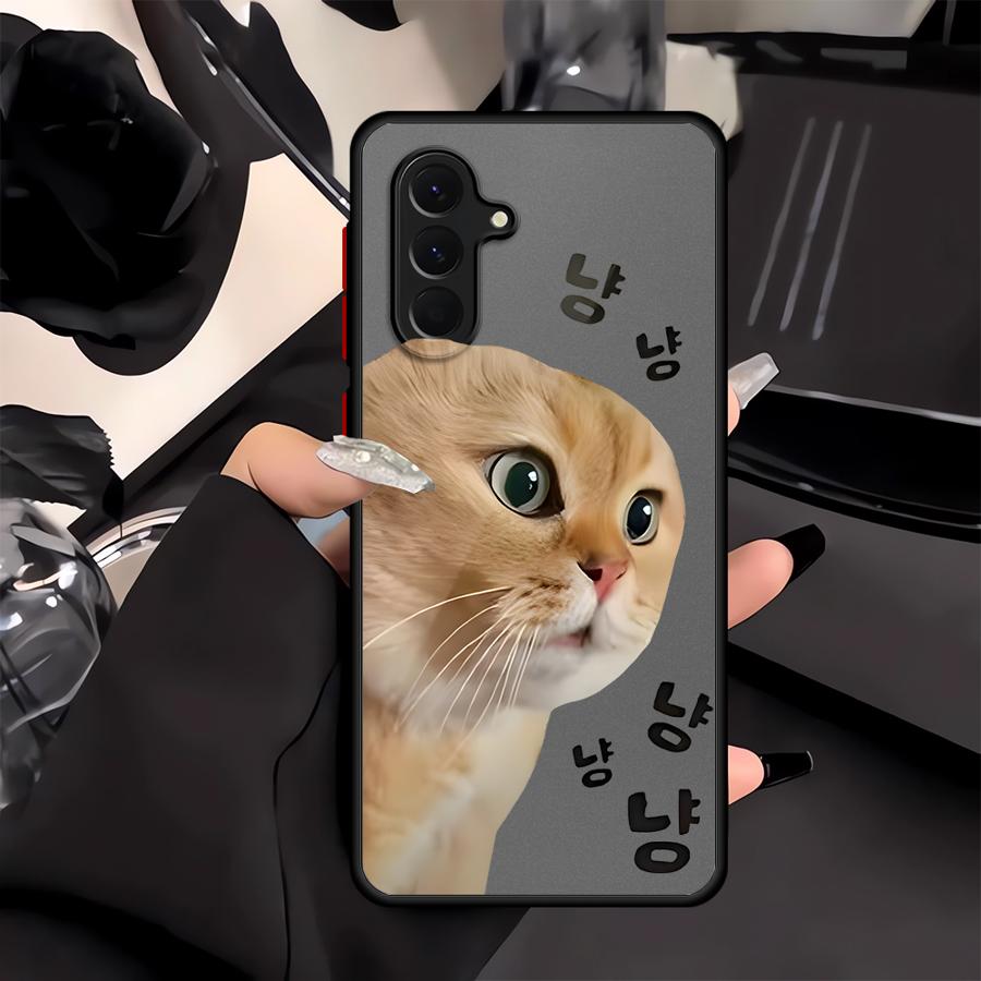 Case for Samsung Galaxy A56 A55 A73 A33 A54 A16 A15 A17 A52 A34 A36 A52S A72 A53 A14 A23 A35 Phone Cover Cat