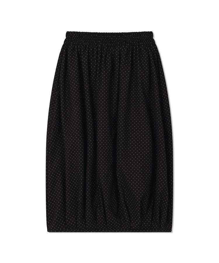 Guwolsibil Dot Banding Pump Skirt Dot Black