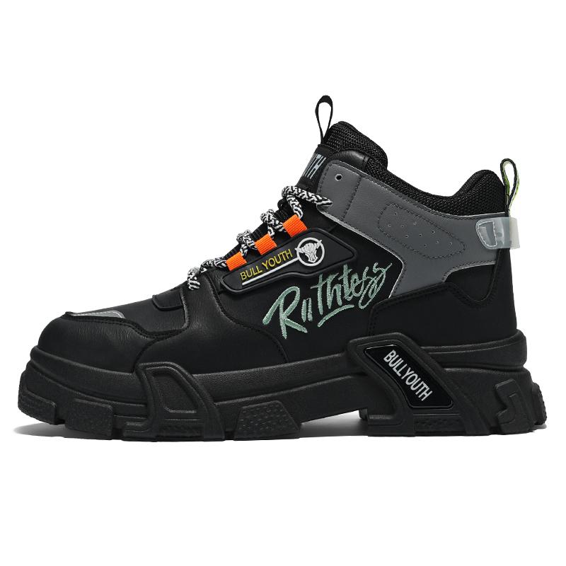 New British Style Men's Boots Four Season High Tops Men's Casual Shoes Comfort Anti Slip Sport Hiking Boots Designer Luxury