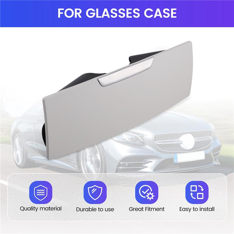 A03Z-New Glasses Case Box Car Interior Roof Sunglasses Holder For Mercedes-Benz C200 C260 E260 E300 E200 GLC260 GLC200 GLC300