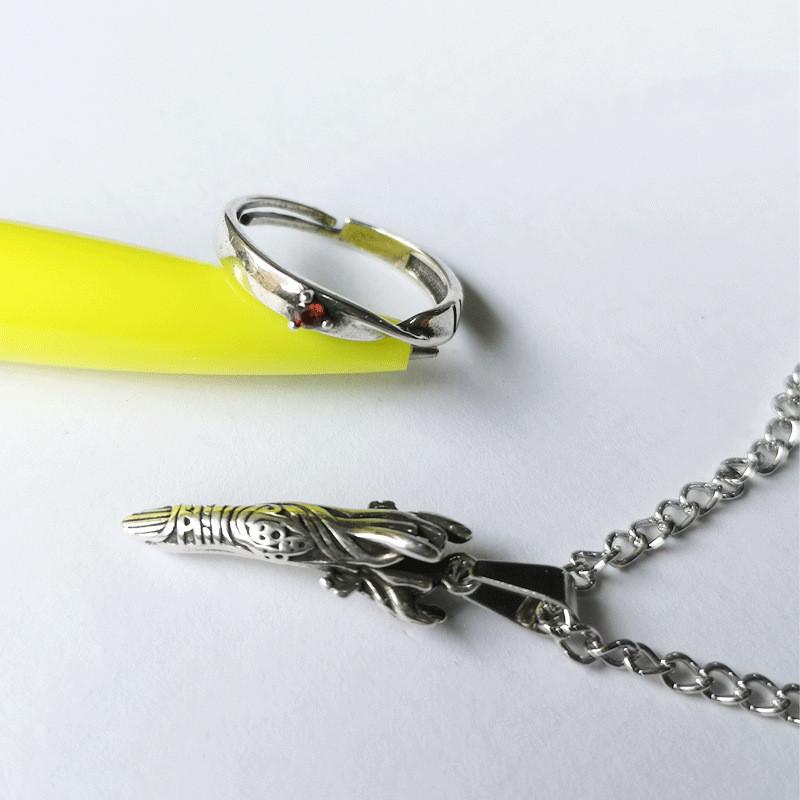 Anime Itadori Yuji Cosplay Doplňky Gojo Satoru Kugisaki Nobara Prsten Náhrdelník Šperky Doplňky