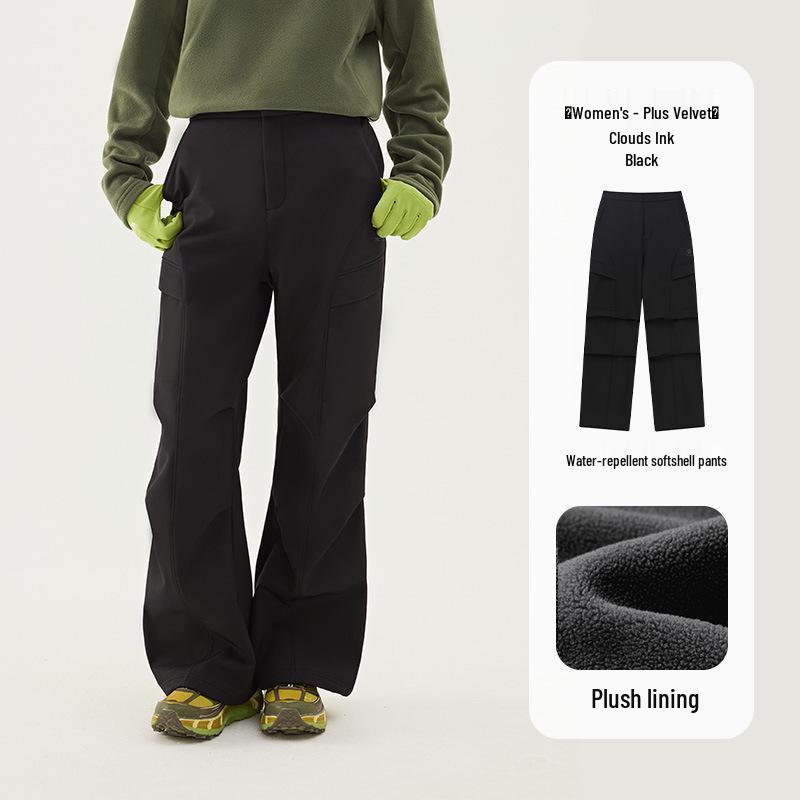 YX-TECTOP Women s Windproof Water-Repellent Soft Shell Pants for Autumn/Winter Hiking & Mountaineering 3XL
