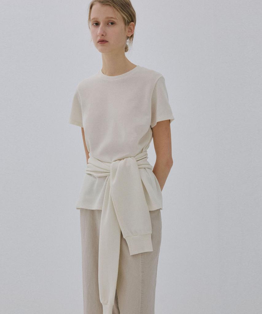 Ssikeoseun Bolero Layered T-Shirt - Ivory