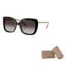 Burberry BURBERRY/ Black/Classic Check Plate Frame Square Sunglasses Women's