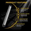 1Pc Auto Licht Bar 15LED Lampen Für Auto Lkw Bremslicht Signal Seite Marker Blinker Warnung Rücklicht 12v 24v