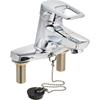 TOTO TLHG30EGR Washroom Faucet with Stand, 2 Holes, Eco Single Rubber Stopper Type (Replacement) ...