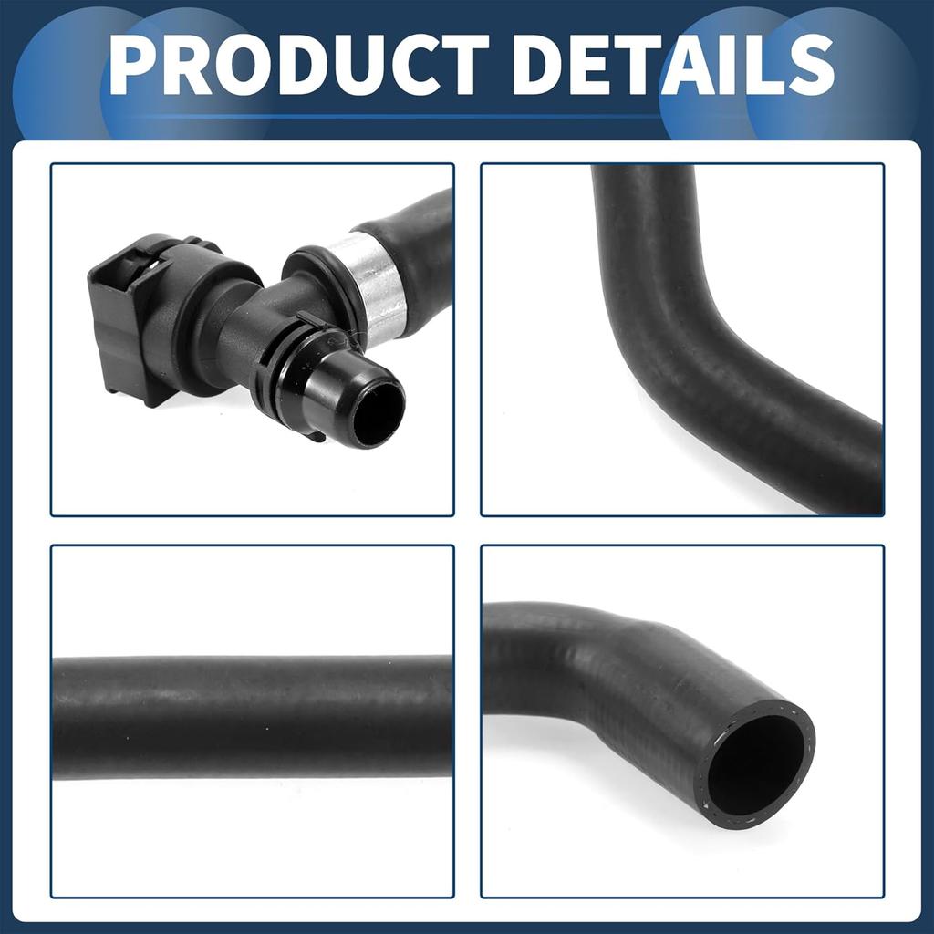 Radiator Hose Heater Hose No.11531711381 for BMW 740i 740iL 1998-2001 Black Rubber 1 Pc Coolant Pipe Good Sealing