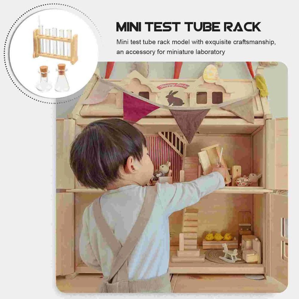 Measuring Cup Dollhouse Mini Glass Test Tube Set Miniature Measuring Cup  Dollhouse Miniature