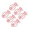 100 Pcs Fish Paper Clips Red Cute Metal Paperclips Decorative Bookmark Clips Document   for   School