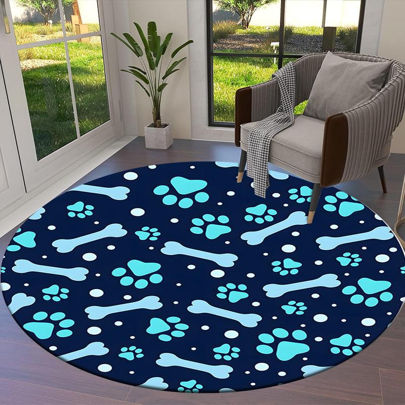 1pc Office Carpet Chair Mats Dog Bone Pattern Perfect for Decorating Office Chairs, Living Rooms, Or Bedrooms.YDT153