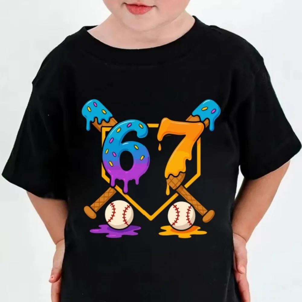 67 Menme Tshirt for boys girls funny digital pritins summer short sleeve tee comfortable tops streetwear fashion kids clothes