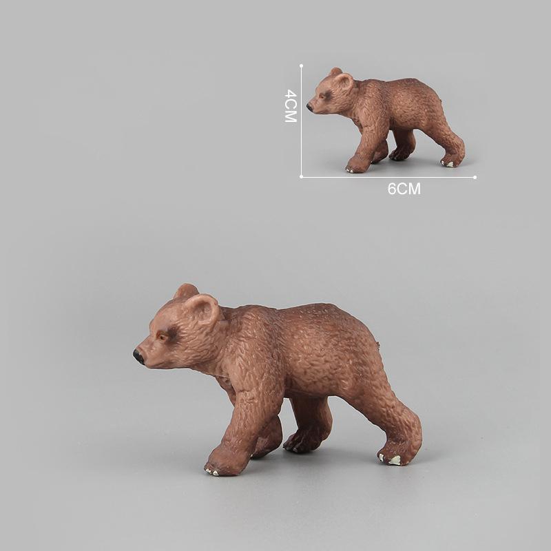 

Simulation Mini Brown Bear Model Animal Toy