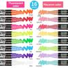 8/16 Colors Dual Tip Liquid Erasable Chalk Markers Pens Washable & Wet Erase Neon Makers for Blackboard Chalkboard Glass Window