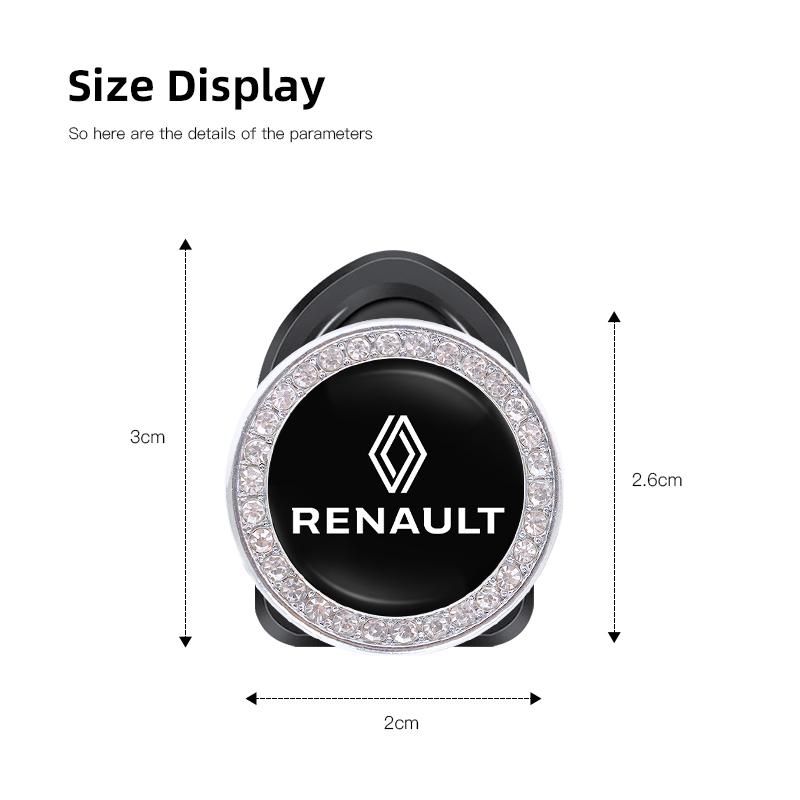 Car Hooks Mini Storage Hook Crystal Decoration Hook For Renault Clio Sandero Captur Megane R5 4 E-tech Scenic Austral Rafale QM6 Z555