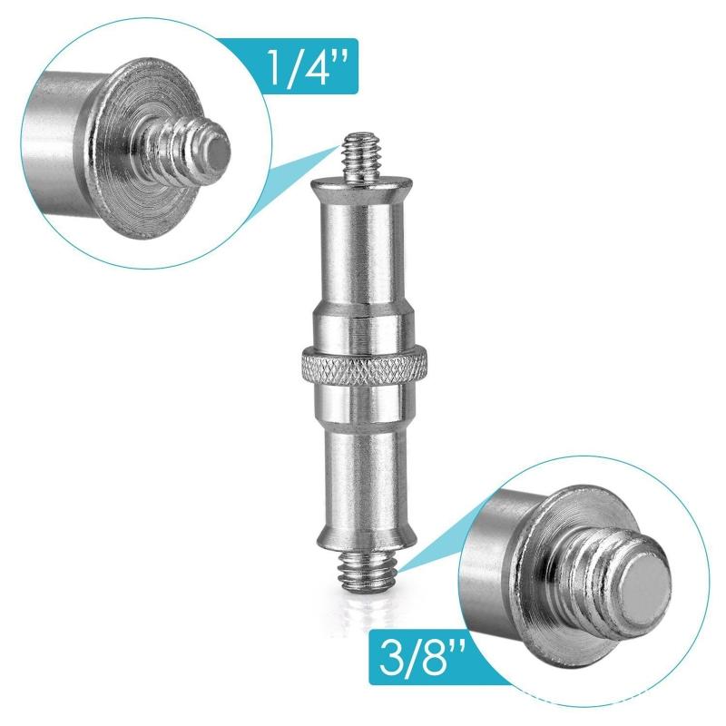 2 Stück 1/4 3/8 Innengewinde auf Innengewinde Adapter Schrauben 1/4-20 & 3/8-16 Schraubgewinde Metall Kamera Schrauben für Lichtstativ Auslöser