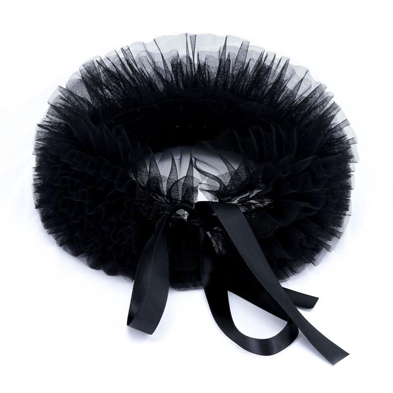 Perfect Match Ruffle Mesh Fake Collar Shawl Clown Performance Makeup Neck Accessories Renaissance Tulle Costume Detachable Collar