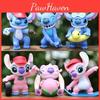 Lilostitch Cartoon Action Figure Model Doll Desktop Ornaments Decorations