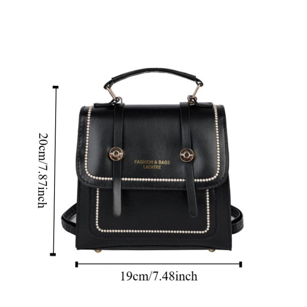 Retro dámská taška přes rameno Přenosná crossbody taška Taška na úrovni Malá čtvercová taška Dívky