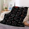 Racing Circuit Track Map Flannel Throw Blanket Cozy Soft Lightweight All Season Sofa Couch Bed Decor Gift for Motorsport Lovers